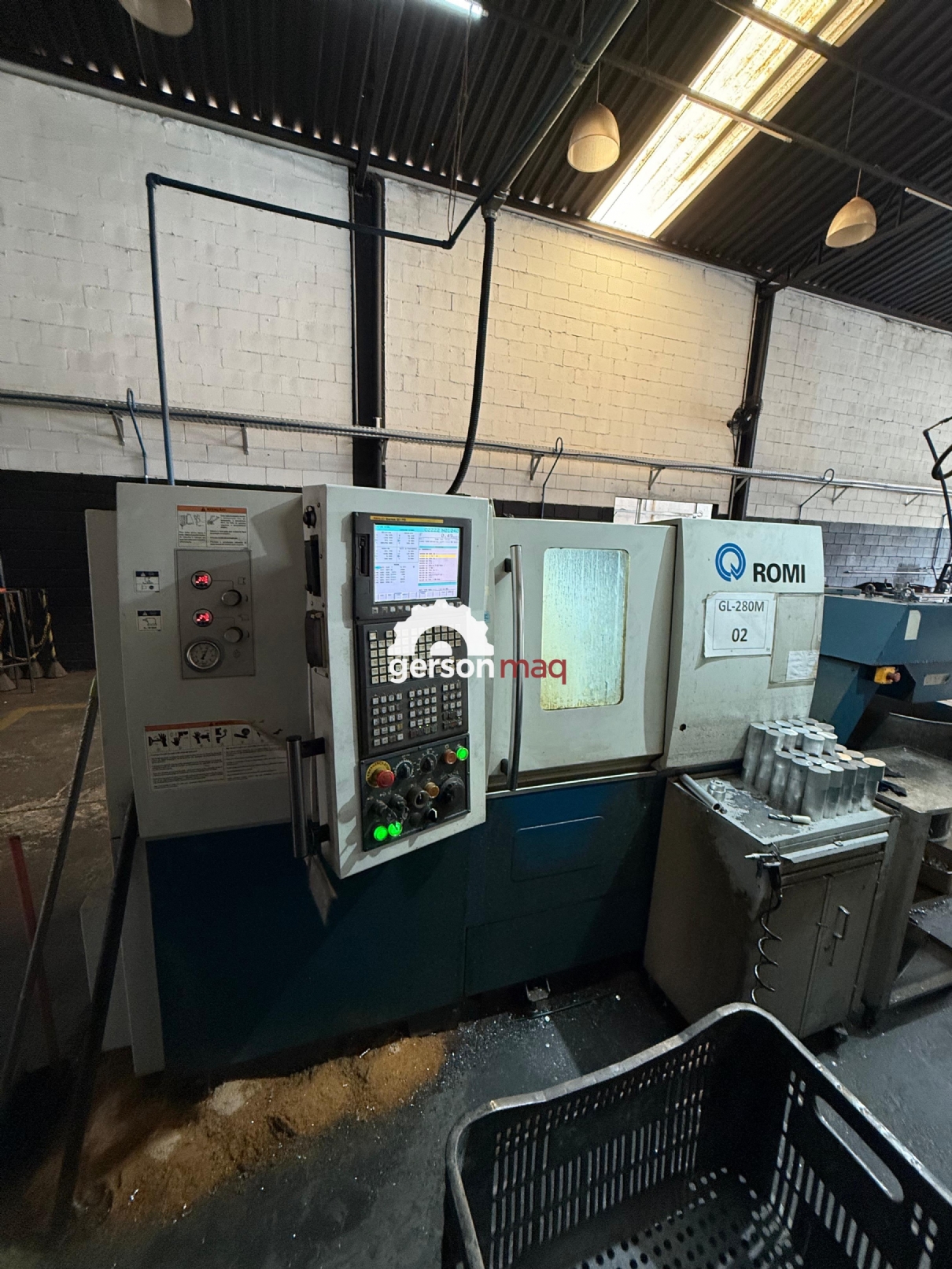 TORNO CNC ROMI GL280M – FANUC – ANO 2017 - FERRAMENTA ACIONADA